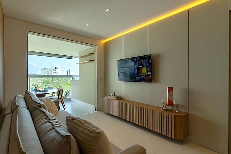Apto Vista Mar Home Club Pé na Areia em Piçarras