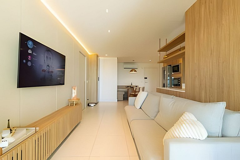 Apto Vista Mar Home Club Pé na Areia em Piçarras