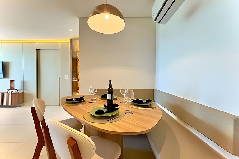 Apto Vista Mar Home Club Pé na Areia em Piçarras