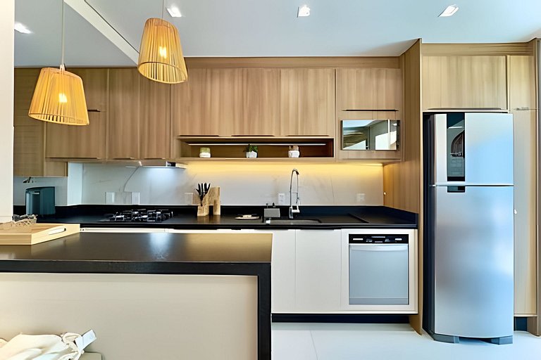 Home Club Frente Mar • Vista e Lazer