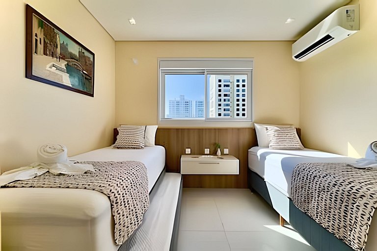 Home Club Frente Mar • Vista e Lazer