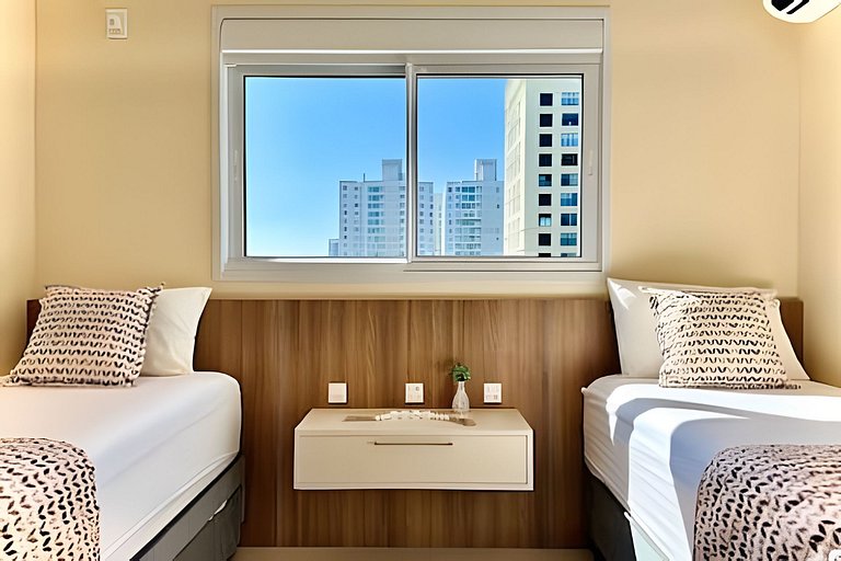 Home Club Frente Mar • Vista e Lazer