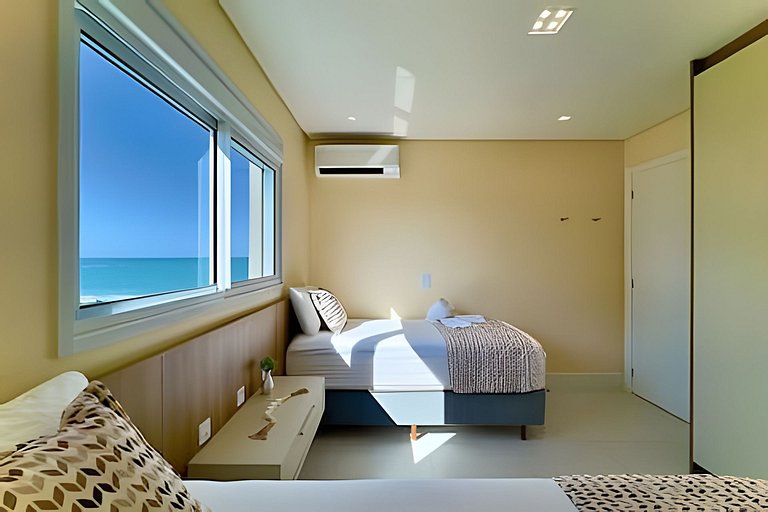 Home Club Frente Mar • Vista e Lazer