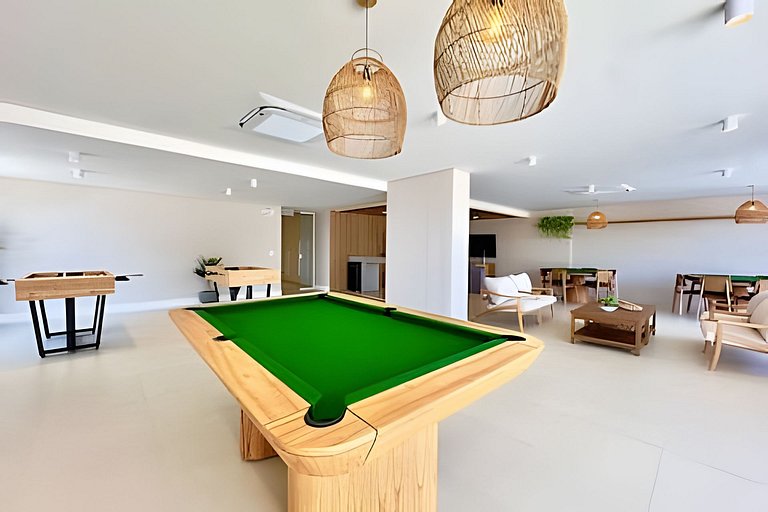 Home Club Frente Mar • Vista e Lazer