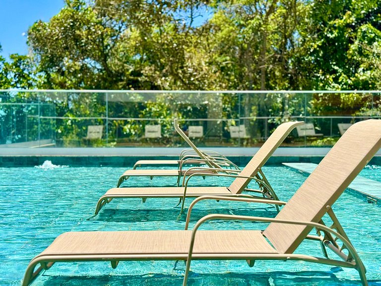 Home Club Frente Mar • Vista e Lazer