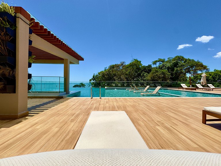 Home Club Frente Mar • Vista e Lazer