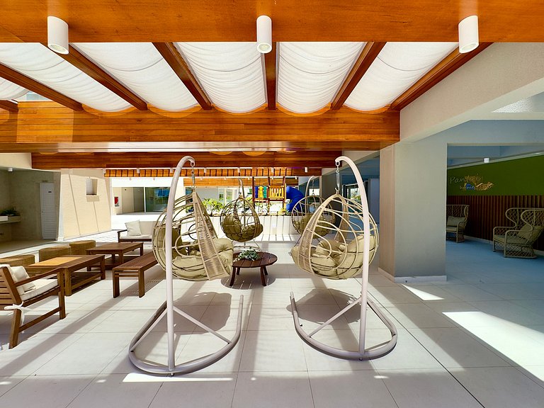 Home Club Frente Mar • Vista e Lazer