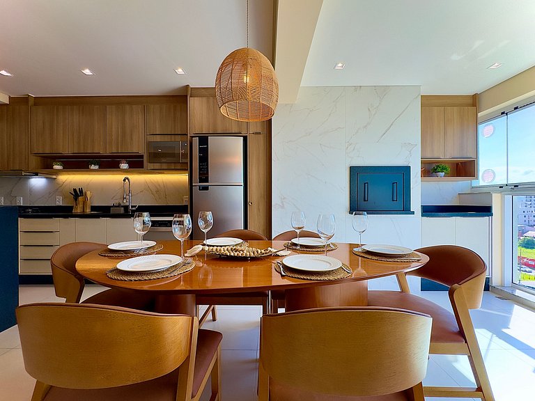 Home Club Frente Mar • Vista e Lazer