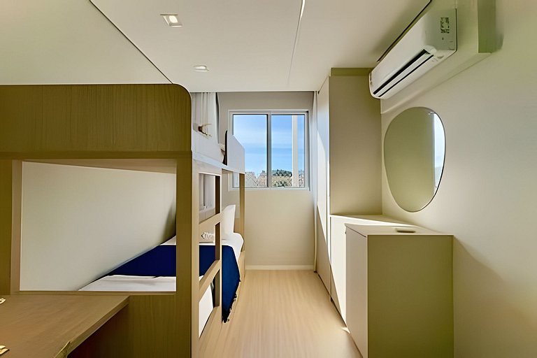 Apto c/Ar Condicionado Piscina Churrasqueira