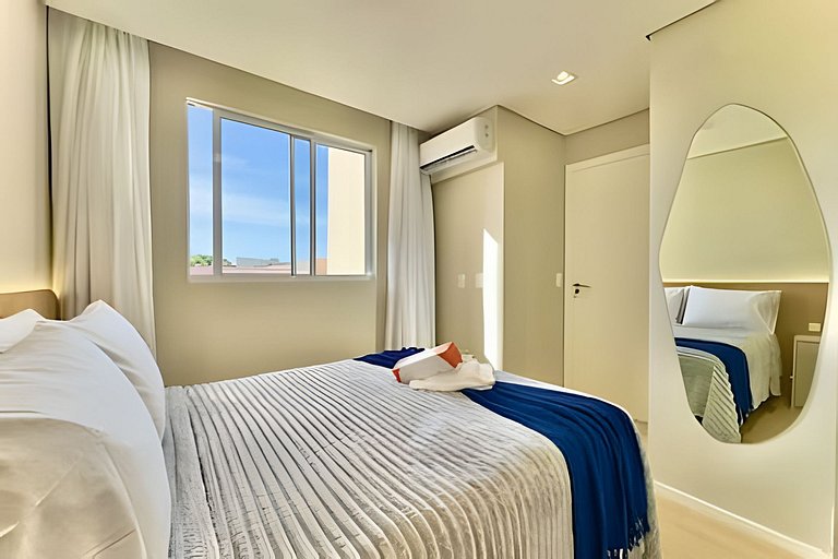 Apto c/Ar Condicionado Piscina Churrasqueira