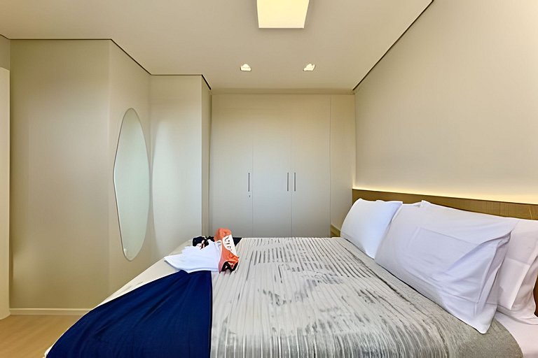 Apto c/Ar Condicionado Piscina Churrasqueira