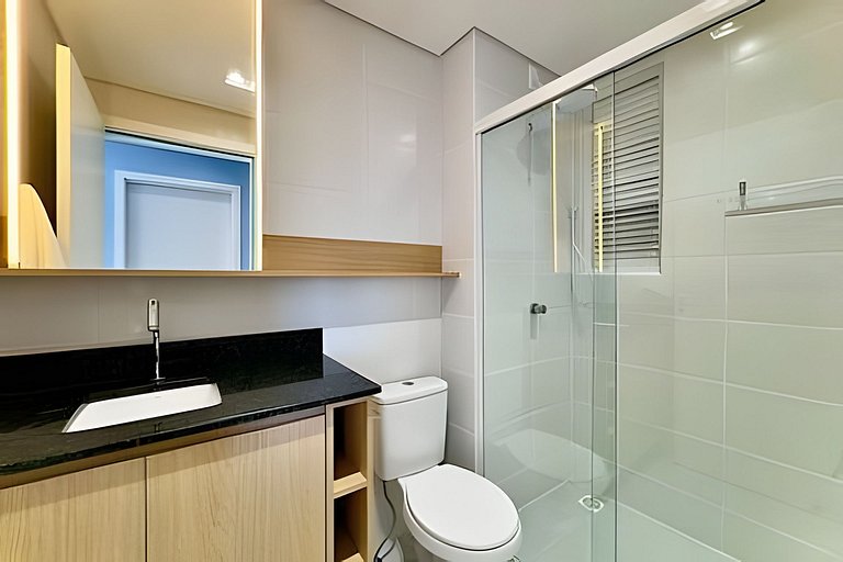 Apto c/Ar Condicionado Piscina Churrasqueira