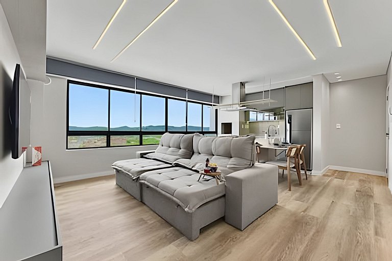 180m da praia | Apto central, amplo e moderno