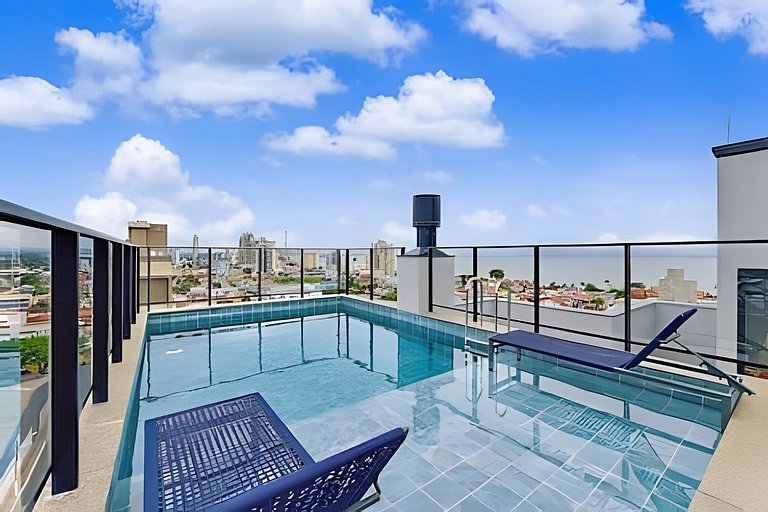 180m da praia | Apto central, amplo e moderno
