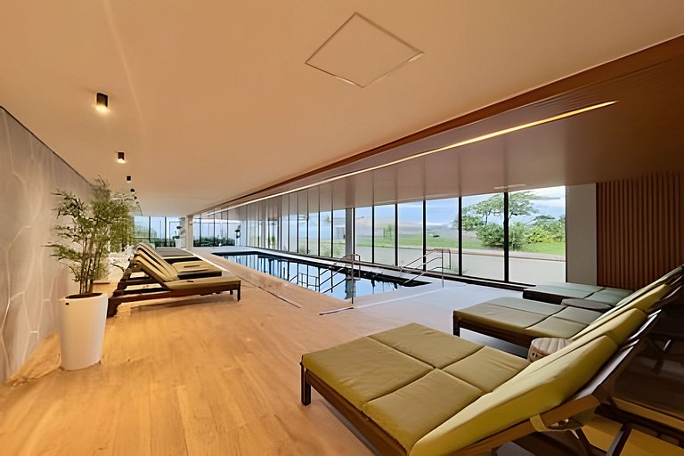 Home Club frente mar c/ Piscina Aquecida + Wi-fi