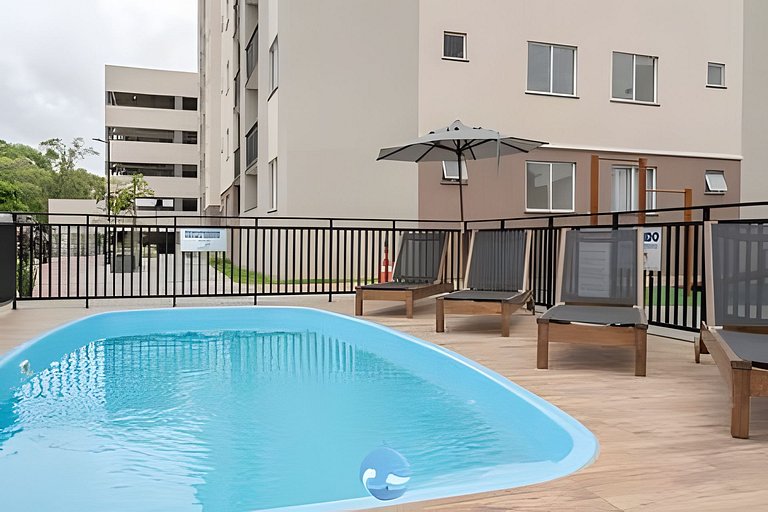 Apto c/ Piscina e Churrasqueira a 150 m da PRAIA
