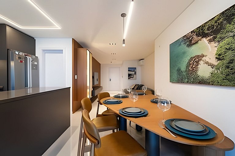 Apto Moderno | Vista Mar c/Piscina e conforto