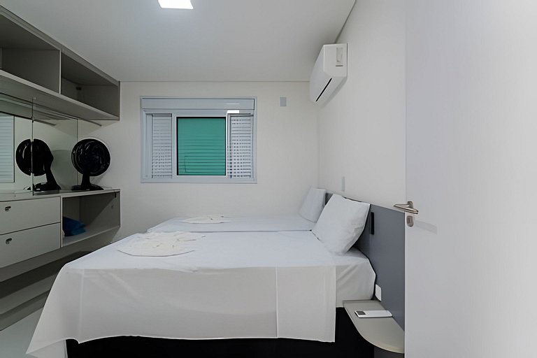 Apto com Sacada Gourmet e Vista Mar