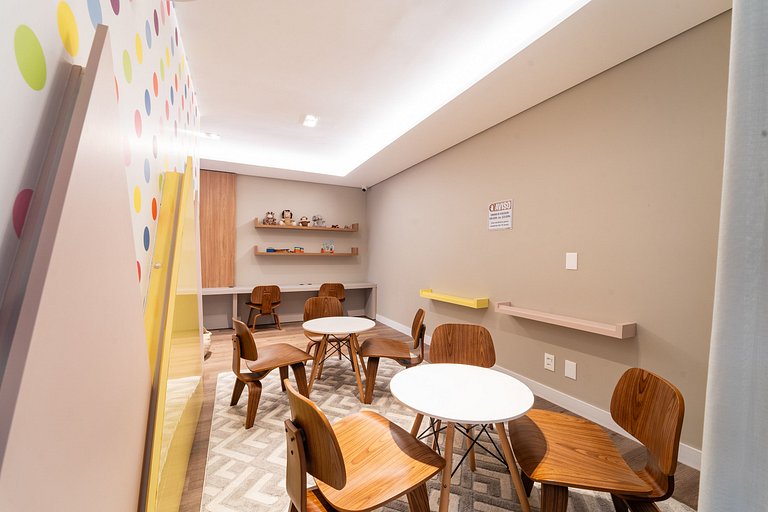 Apto Moderno c/ Sacada Gourmet • Vista Mar