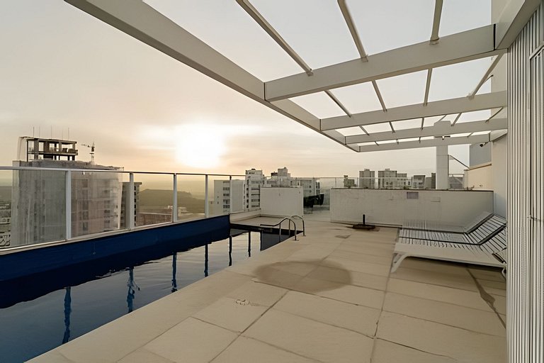 Apto Moderno c/ Sacada Gourmet • Vista Mar