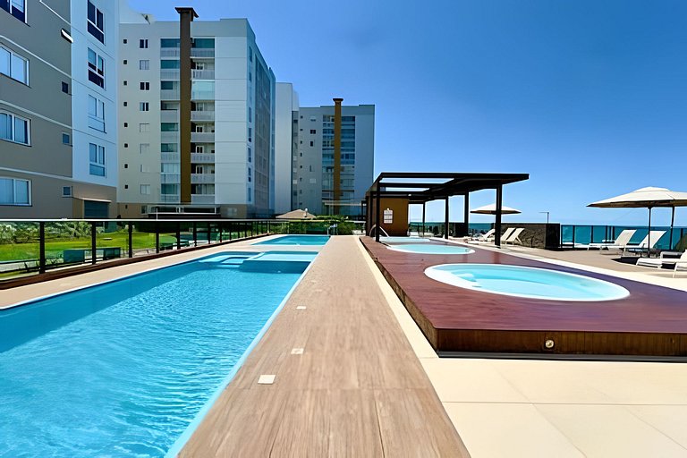 Pé na Areia c/ Piscina e Churrasqueira Privativa