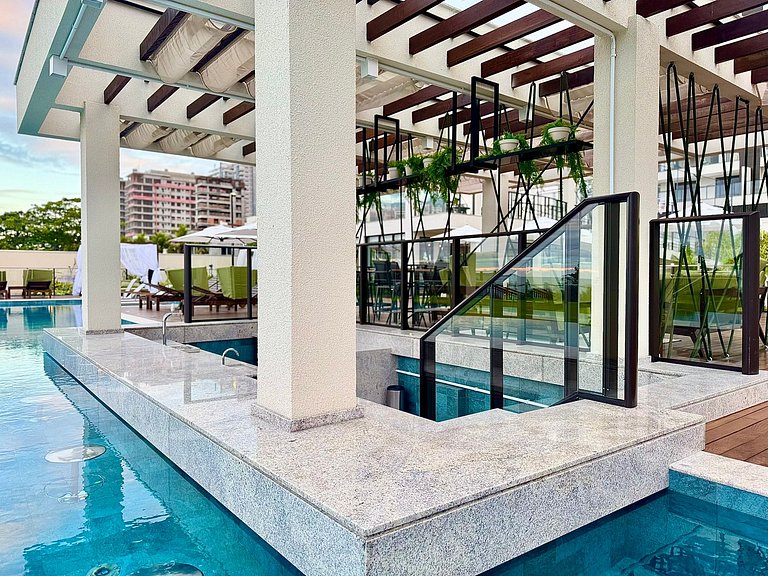 Home Club frente mar c/ Piscina Aquecida
