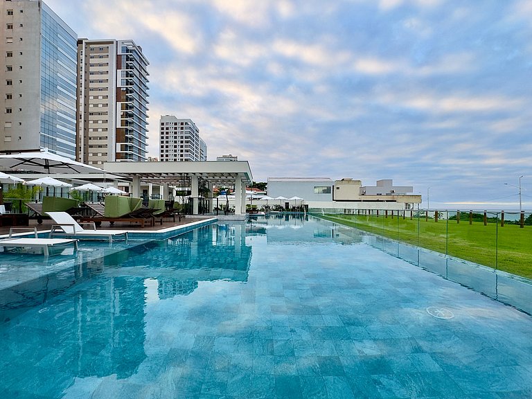 Vista Mar c/Piscina Aquecida e Churrasqueira