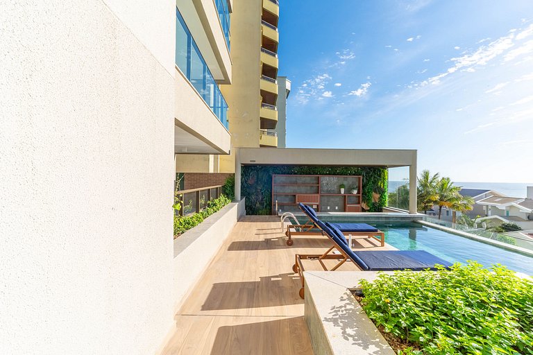 Home Club Frente Mar c/Piscinas aquecida + lazer