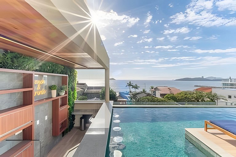 Home Club Frente Mar c/Sacada Gourmet vista Mar