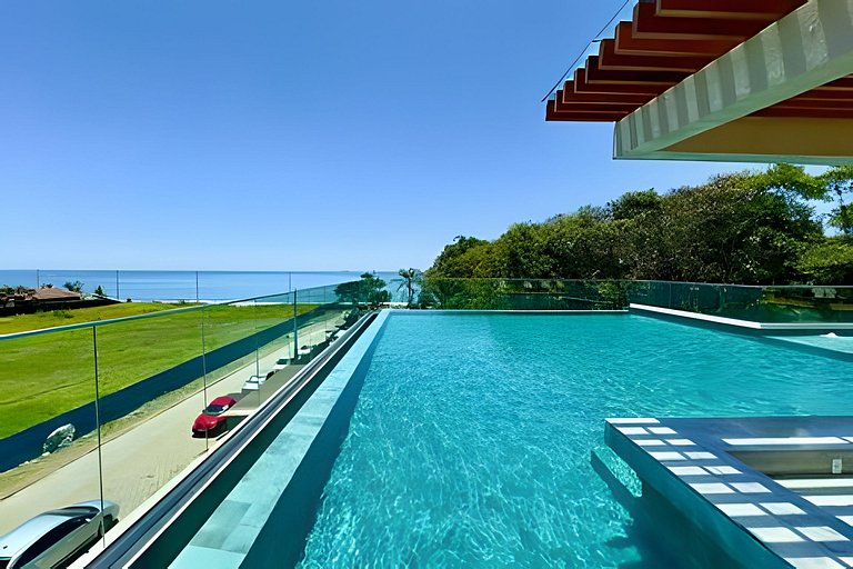 Home Club Pé na areia Vista Mar c/Piscina aquecida
